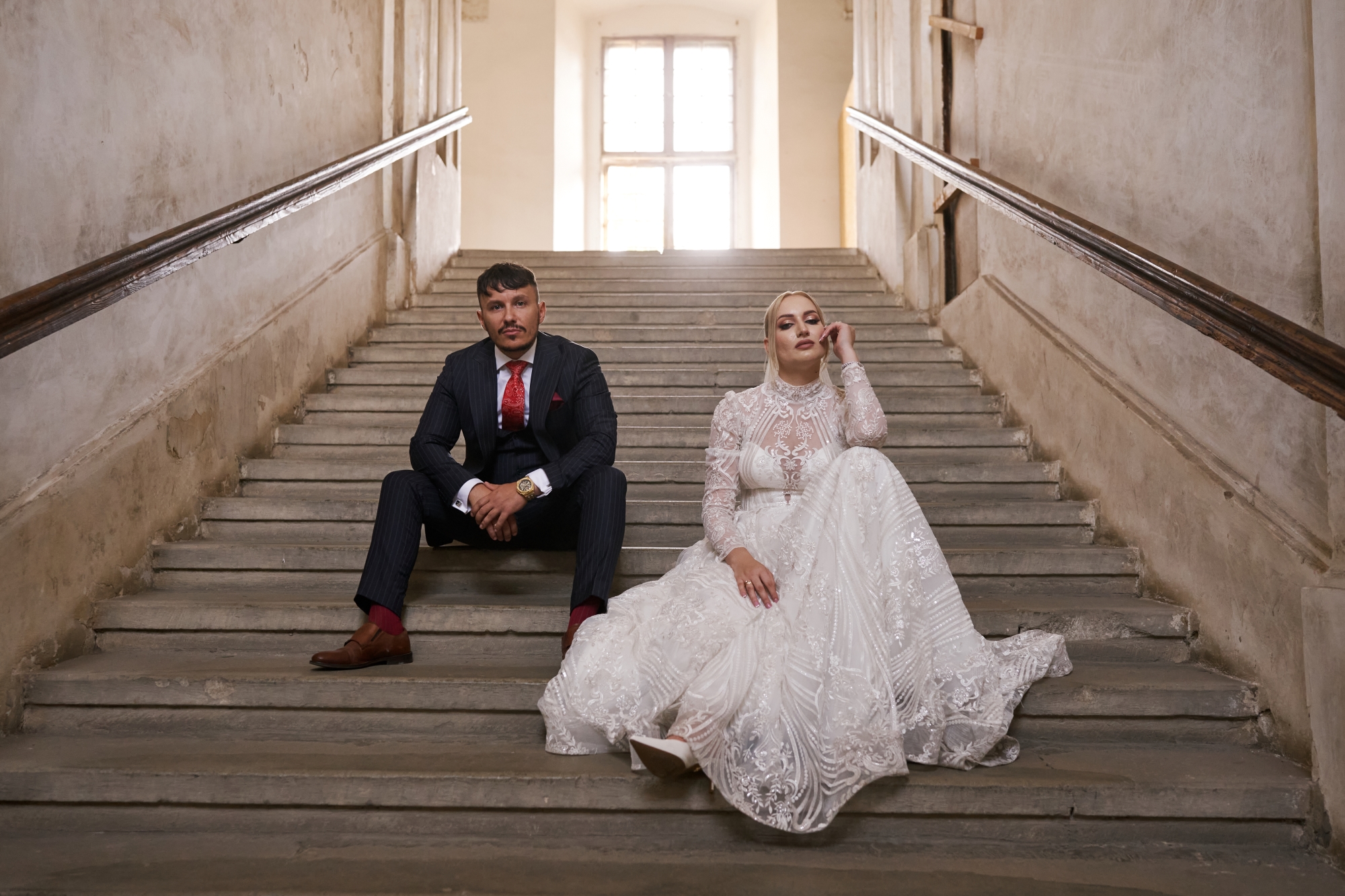 Sesja ślubna w Pałacu Opactwa Cystersów w Lubiążu